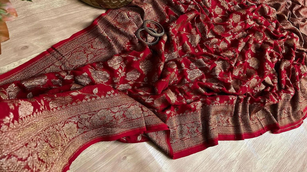 New trend best banarasi sarees for wedding in 2023