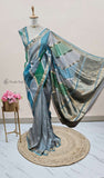 Banarasi Handloom Kora Silk Saree - Multi - Truth Fab