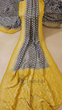 Warm Grey Pure Banarasi Handloom Khaddi Georgette Saree- Water Zari