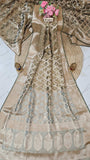 Army green Pure Banarasi Handloom Tissue Silk Saree