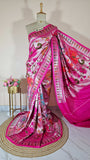 georgette tussar  saree