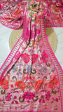 tussar  georgette paithani