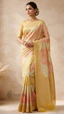 Multi Color Pure Banarasi Handloom Khaddi Georgette Saree- Water Zari