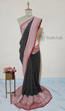 Dual-shade Pure Banarasi Handloom Khaddi Georgette Saree - Water Zari