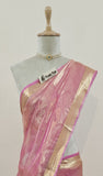 pure handloom silk tissue saree