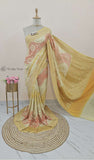 Banarasi Handloom Khaddi Georgette Saree With Water- Multi -Truth Fab