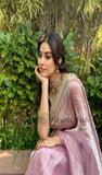 
Pink Purple Banarasi Handloom Tissue Silk Saree - Truth Fab