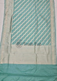 Columbia Blue Banarasi Handloom Katan Silk Saree - Truth Fab