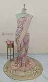 
 Banarasi Handloom Khaddi Georgette Saree With Water- Multi -Truth Fab