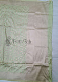 Tea Green Banarasi Handloom Katan Silk Saree - Truth Fab