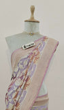 
 Banarasi Handloom Khaddi Georgette Saree With Water- Multi -Truth Fab