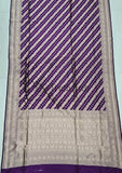 Blue Banarasi Handloom Katan Silk Saree - Truth Fab