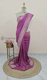 Magenta Banarasi Handloom Katan Silk Saree - Truth Fab