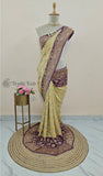 2D Shade Banarasi Handloom Chiffon Saree - Truth Fab