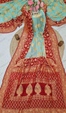 2D Shade Banarasi Handloom Chiffon Saree - Truth Fab
