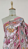 Salmon Pink Pure Banarasi Handloom Tussar Georgette - Truth Fab 