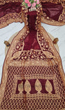 Dark Maroon Banarasi Handloom Chiffon Saree - Truth Fab