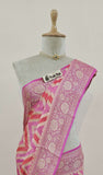 Multi Banarasi Handloom Chiffon Saree - Truth Fab
