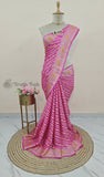 pure banarasi chiffon saree