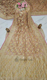 Banarasi Handloom Khaddi Georgette Saree With Water-Pastel Peach-Truth Fab