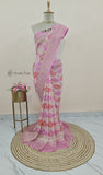 Multi Color Pure Banarasi Handloom Khaddi Georgette Saree- Water Zari