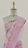 Banarasi Handloom Khaddi Georgette Saree With Water- Multi -Truth Fab