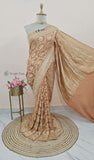 Sandstone Banarasi Handloom Khaddi Georgette Saree With - Water Zari - Truth Fab