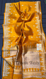 Mustard Yellow Pure Banarasi Handloom Mango Silk Saree