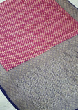 Dark Fuchsia Banarasi Handloom Khaddi Georgette Saree With water zari  Truth Fab