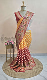 2d Shades Pure Banarasi Handloom Chiffon Saree