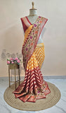 2d Shades Pure Banarasi Handloom Chiffon Saree