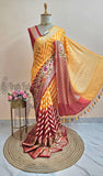 2d Shades Pure Banarasi Handloom Chiffon Saree
