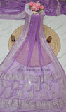 Iris Purple Banarasi Handloom Khaddi Chiffon Gold Zari Saree - Truth Fab