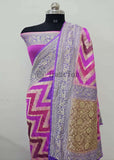  Banarasi Handloom Khaddi Georgette Saree With Water Zari - Multi -Truth Fab