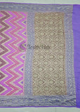 Banarasi Handloom Khaddi Georgette Saree With Water Zari - Multi -Truth Fab