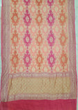 Multi Banarasi Handloom Khaddi Georgette Saree With Water Zari - Truth Fab