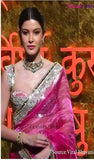 Hot Pink Banarasi Handloom Tissue Silk Saree - Truth Fab