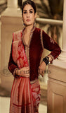 Maroon Blue Banarasi Handloom Katan Silk Saree - Truth Fab