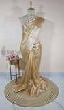 Golden Pure Banarasi Handloom Tissue Silk Saree
