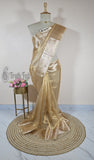 Golden Pure Banarasi Handloom Tissue Silk Saree