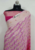 Banarasi Handloom Khaddi Georgette Saree With Meenakari - 2D Shade - Truth Fab