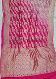 Banarasi Handloom Khaddi Georgette Saree With Meenakari - 2D Shade - Truth Fab