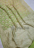 Banarasi Handloom Khaddi Georgette Saree With Meenakari - 2D Shade - Truth Fab
