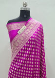 Pink Color Pure Banarasi Handloom Katan Silk Saree