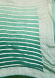 Water zari work handloom khaddi saree in mint green color