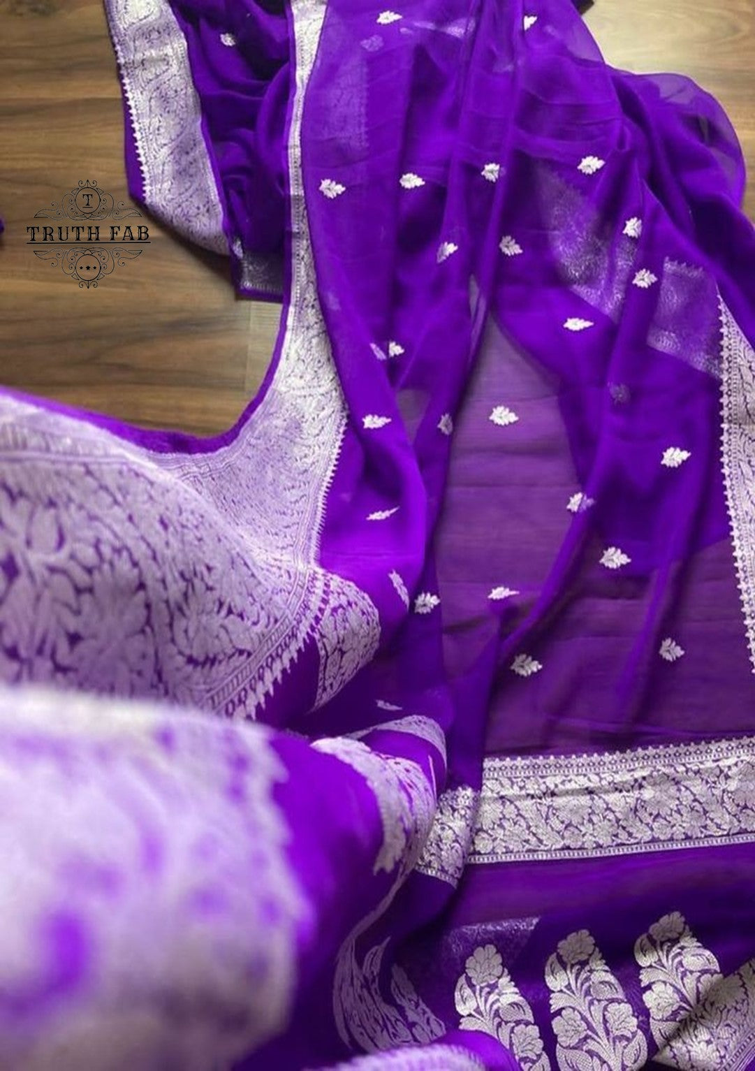 Purple Green Designer Banarasi Saree with Stunning Paithani Pallu | TST |  The Silk Trend
